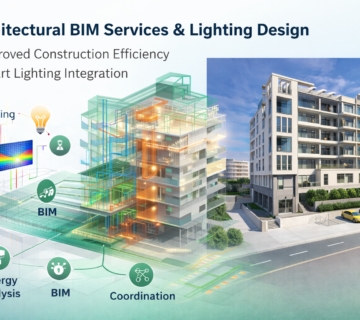 Architectural BIM Services with lighting design for building and construction visualization
