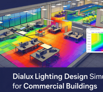 Dialux Lighting Design Simulation for Commercial Buildings