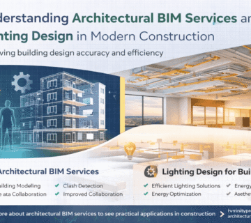 Architectural bim services and lighting design for building modern construction bim services guide