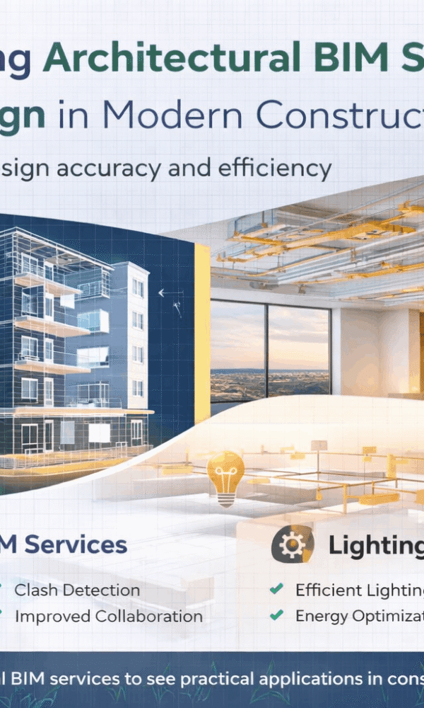 Architectural bim services and lighting design for building modern construction bim services guide